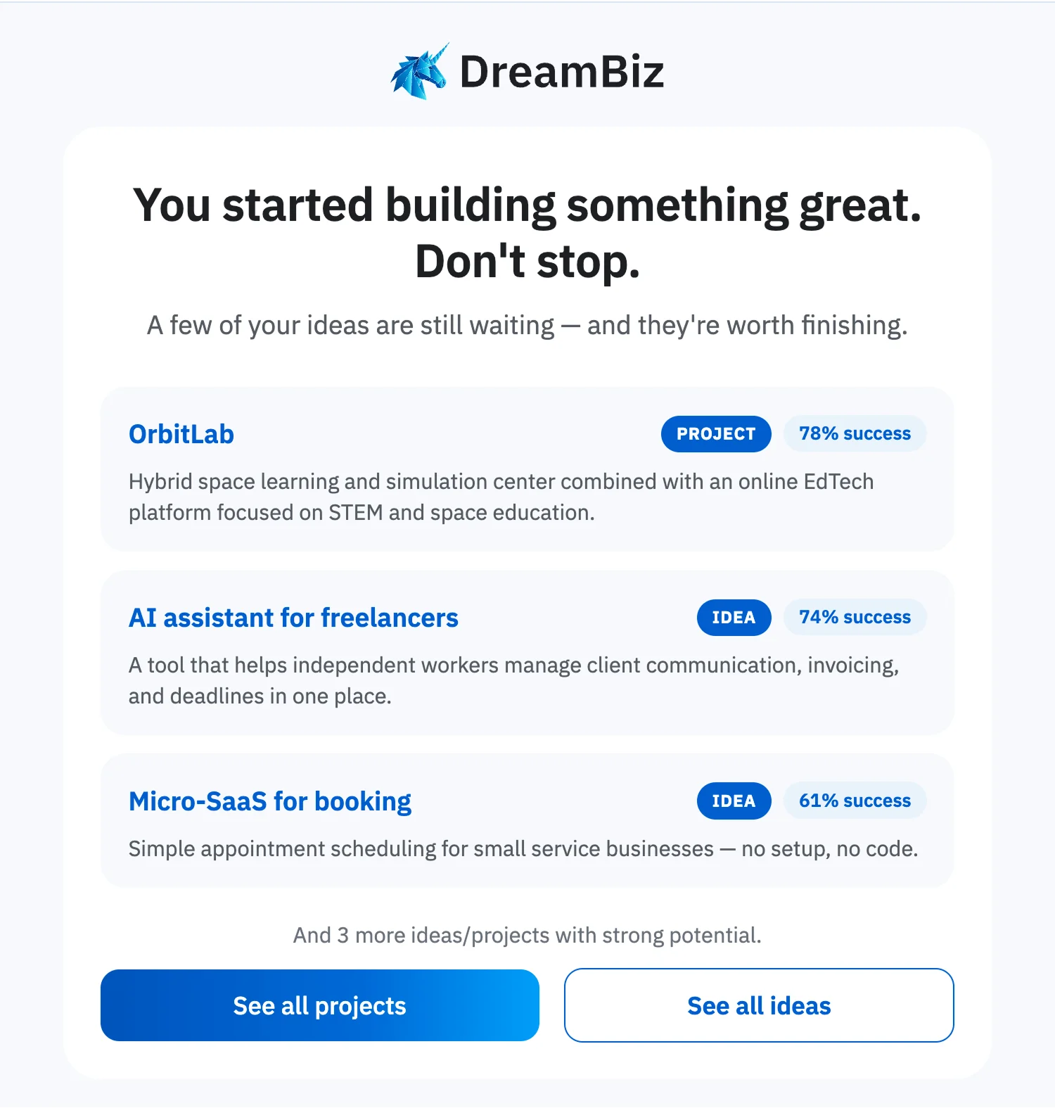 Email — Don't Forget